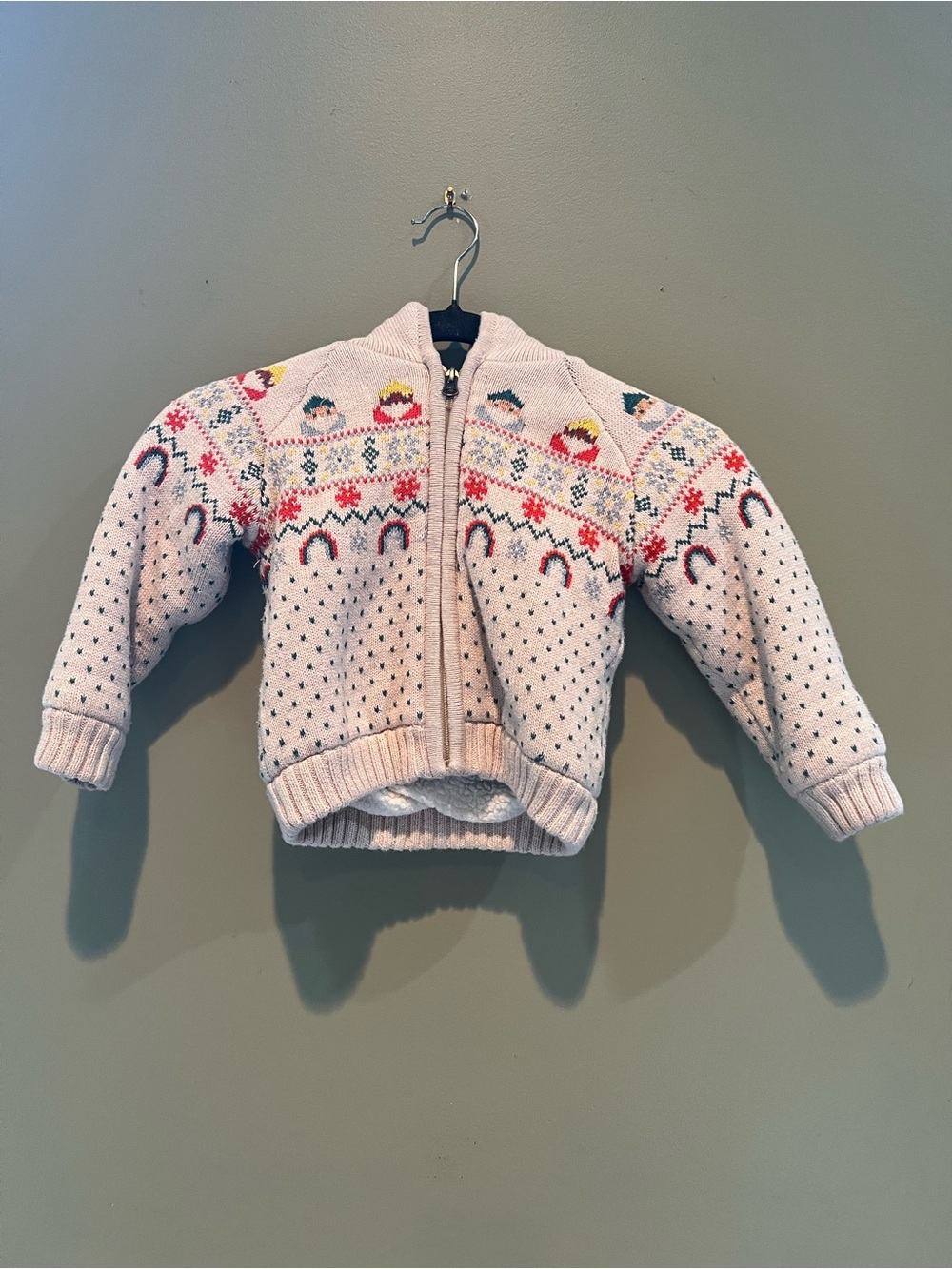 Hanna Andersson fleece lined sweater with Hood